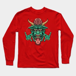 cow brain gold horn Long Sleeve T-Shirt